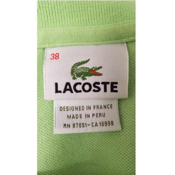 Lacoste Lime Classic Polo - Picture 6 of 6